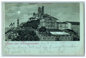 1899 Restauration Drachenfels Greetings from Konigswinter Germany Postcard 