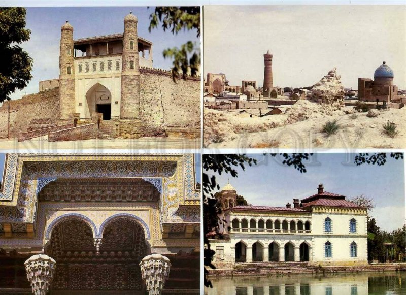 182251 Uzbekistan Bokhara Set of 12 old postcards