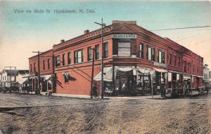 Hankinson North Dakota Main Street Drug Store Vintage Postcard AA63681