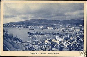 spain, MALLORCA PALMA, Puerto y Bellver (1930s) 