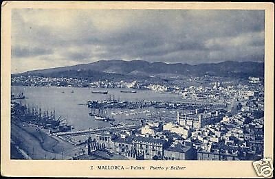 spain, MALLORCA PALMA, Puerto y Bellver (1930s) 