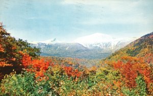 Postcard Mount Washington From Crawford Notch White Mountains New Hampshire NH