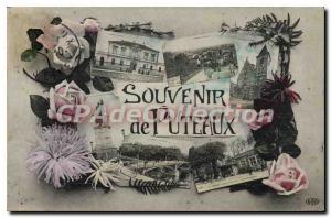 Old Postcard Souvenir De Puteaux