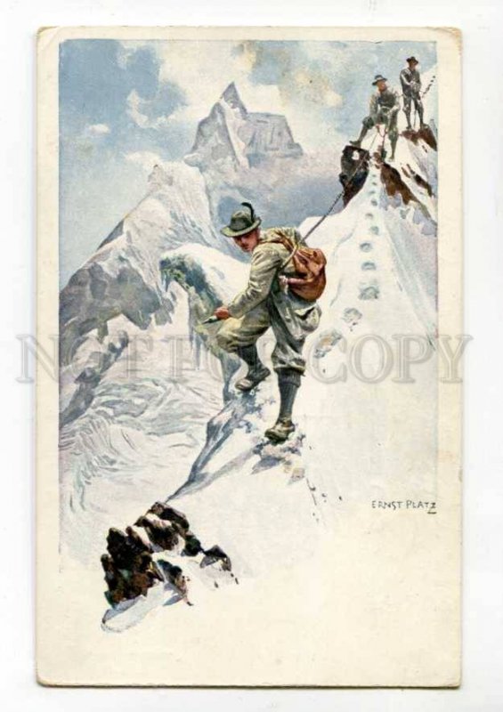 288317 ALPINISM rock climbing mountaineering Ernst PLATZ old