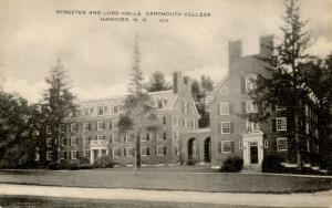 NH - Hanover. Dartmouth College, Streeter Hall and Lord Hall