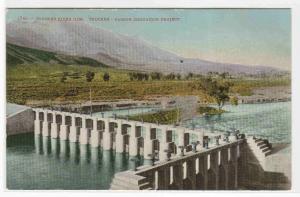 Truckee River Dam Irrigation Truckee Carson Nevada 1910c postcard