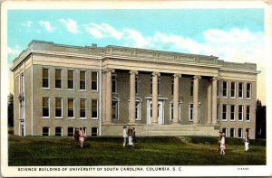 Vtg 1920s University of South Carolina Science Building Columbia SC Postcard