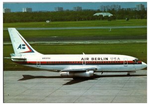 Air Berlin USA Boeing B 737 222 at Berlin Airplane Postcard