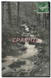 Old Postcard Plombieres Les Bains waterfall park