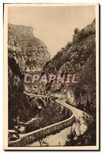 Postcard Old French Riviera Gorges du Loup Alpes Maritimes bridge Apse