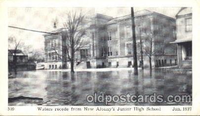 New Albany, Indiana, IN, USA Flood Junior High School, Jan. 1937 Disaster, Wr...