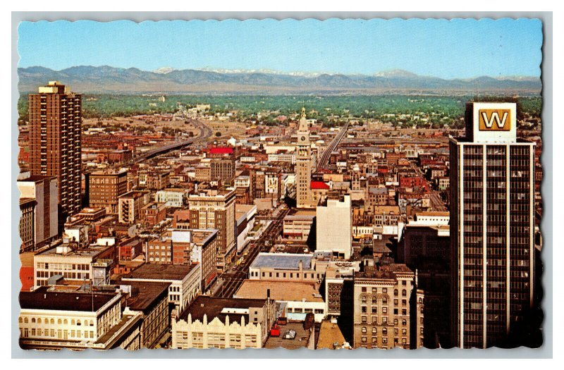 Vista 16th Street Front Range Denver Colorado Vintage Standard View Postcard 