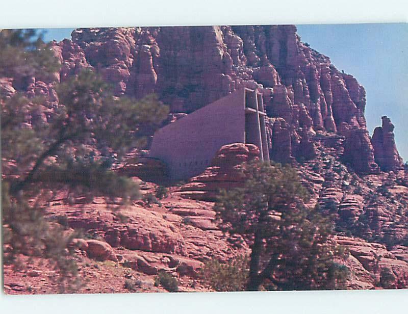 Pre-1980 CHURCH SCENE Sedona - Near Flagstaff Arizona AZ A8834