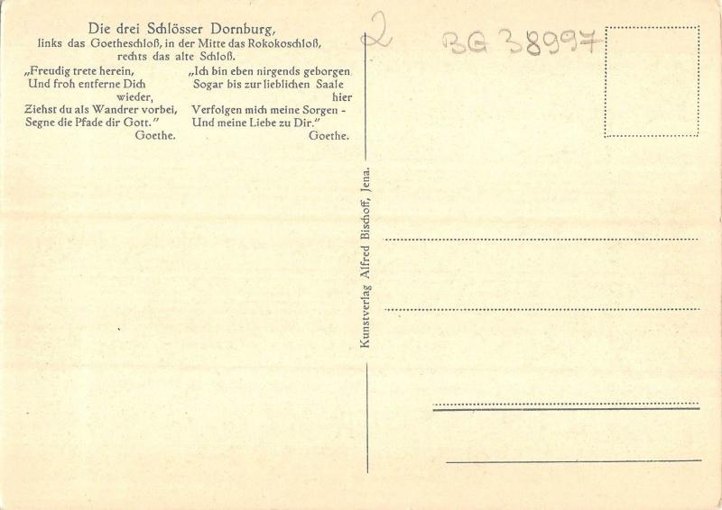 BG38997 die drei schlosser dornburg    germany