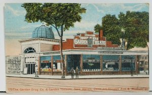 New Haven CT Garden Drug Co, Theatre, New Haven Dairy Ice Cream Postcard M5