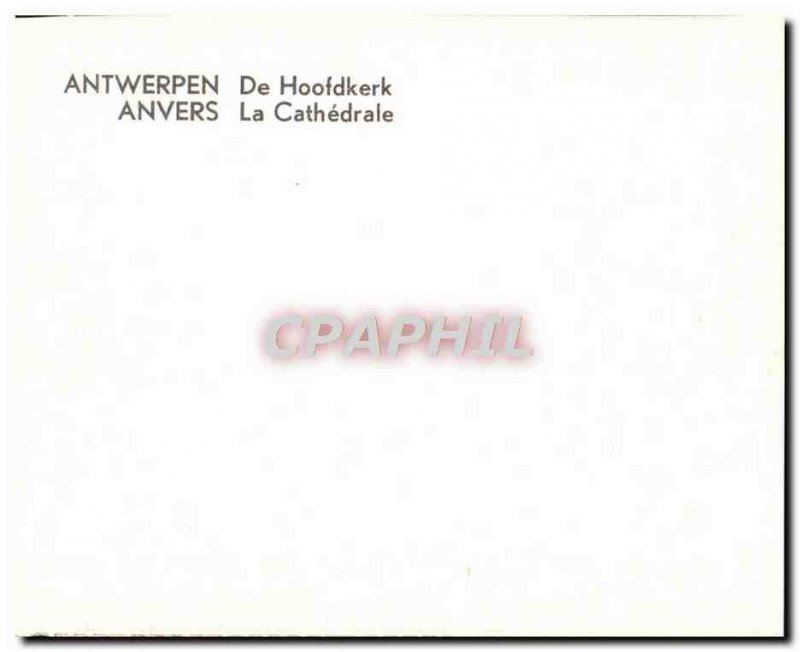 Modern Postcard Antwerpen De Hoofdkerk