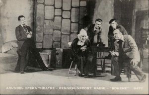 Kennebunkport Maine ME Opera Theatre Scene 1950s-60s  RPPC Real Photo Postcard