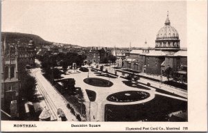 Canada Montreal Dominion Square Vintage Postcard C088