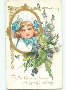 Divided-Back CHILDREN SCENE Great Postcard AA6479