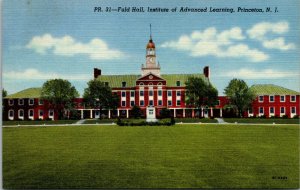 Vtg Fuld Hall Institute of Advanced Learning Princeton New Jersey NJ Postcard