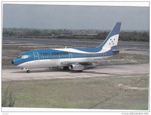 TAN SAHSA Boeing 737-2A3 jet Airplane , BELIZE CITY , Belize , 1990