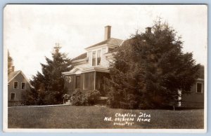 1910-20's RPPC CHAPLAIN'S QUARTERS NATIONAL SOLDIERS HOME TOGUS MAINE POSTCARD
