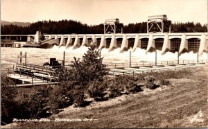 Real Photo Postcard Power House at Bonneville Dam, Cascade Locks, Oregon