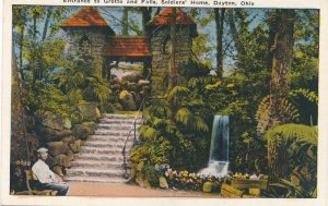 Dayton, Ohio - Grotto and Waterfall at Soldiers Home - WB