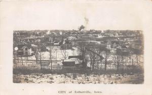 F1/ Estherville Iowa Real Photo RPPC Postcard 1908 Birdseye Winter