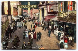 Vintage Postcard 1907 Bowery Street Road Coney Island Brooklyn New York City NY