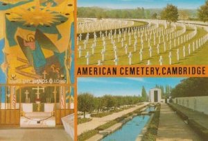 American Cemetary Cemetery Cambridge Postcard