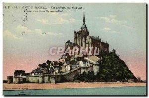 Old Postcard Mont St Michel General view North East coast