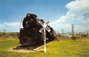Engine #3759 Kingman, Arizona Santa Fe Railroad Train c1950s Vintage Postcard