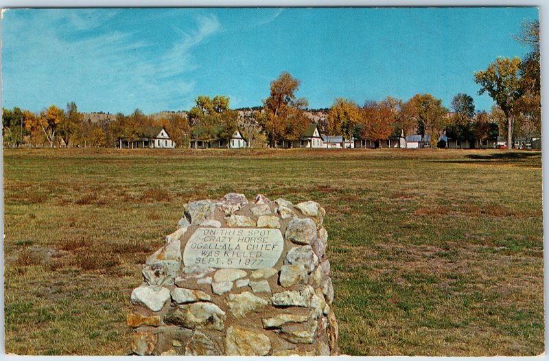 c1960s Fort Robinson, NE Crazy Horse Memorial Chrome Postcard Military A102