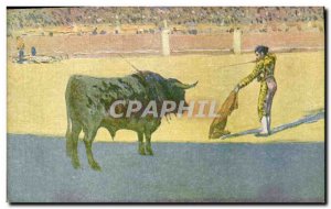 Old Postcard Bullfight Bullfight Bertuchi