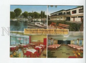 435648 GERMANY Wiesbaden Schierstein restaurant Bootshaus Old postcard