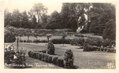 RPPC POINT DEFIANCE PARK Tacoma, WA Ellis #1291 1948 Vintage Postcard