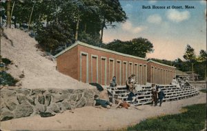 Onset Massachusetts MA Bath Houses Cape Cod c1910 Vintage Postcard