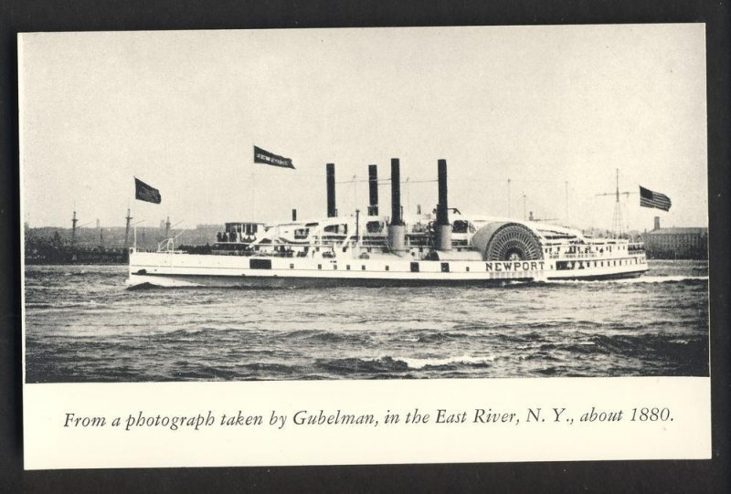 Fall River, Massachusetts/MA Postcard, Steamer Newport, Old Fall River Line