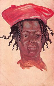 Cameroon Ethnic Native Girl from South Cameroon vintage postcard B962