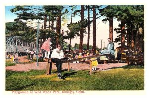 Connecticut Killingly,  Playground at Wildwood Park, See Saw