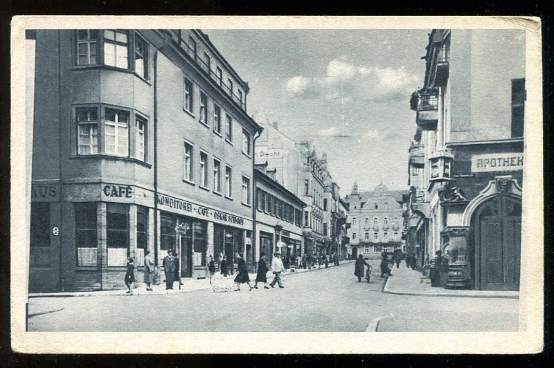 dc240 - BAD KISSINGEN Germany 1920s Ludwigstrasse, Cafe. Apotheke