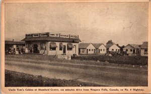 Postcard ON Niagara Falls Uncle Tom's Cabins Stamford Centre Highway 8 1920s S97