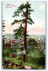 Spokane Washington Postcard Glimpse The Pines Exterior View 1910 Vintage Antique
