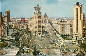 Mexico City, El Caballito, Plaza De Carlos. Postmark 1957