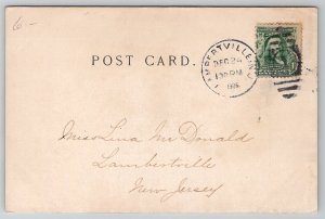 W.A. Mozart Portrait 1906 Postcard L38