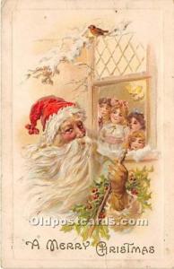 Santa Claus Christmas 1911 light crease bottom edge, some corner wear