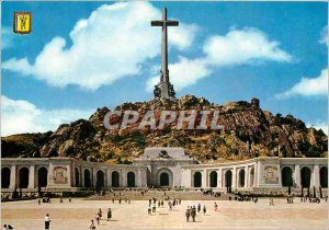 Modern Postcard Santa Cruz del Valle de los caidos plaza and main fa�ade of...