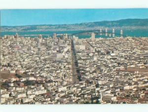 Unused Pre-1980 AERIAL VIEW OF TOWN San Francisco California CA n2546@