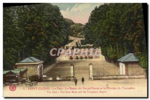 Postcard Old Saint Cloud The Iron Horse Basin Parc Trocadero and Montee